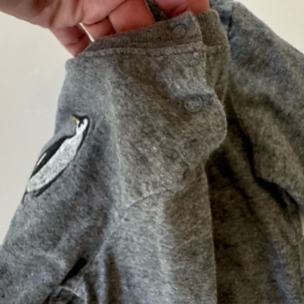 Janie and Jack long sleeve gray shirt l size 6-12month